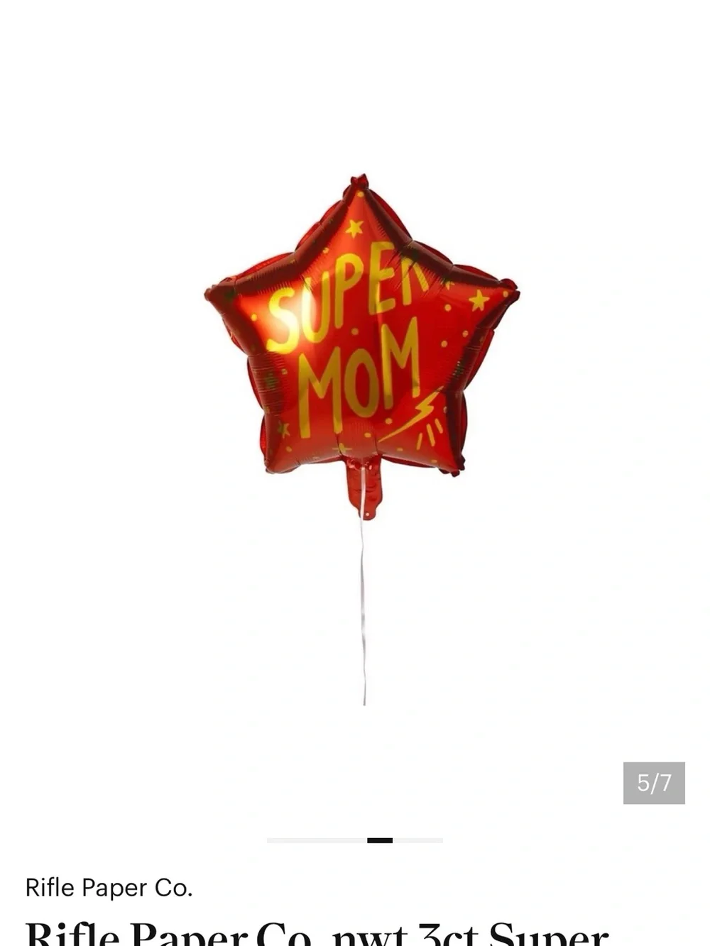 Rifle Paper Co. Super Mom Balloon Bouquet - Red, Gold, Blue
